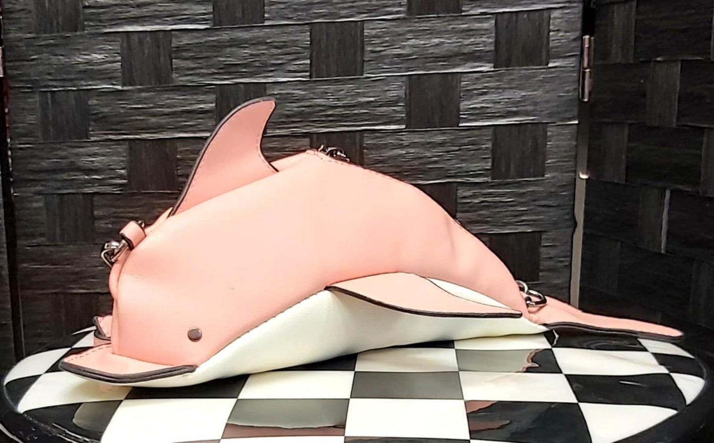 Pink dolphin purse