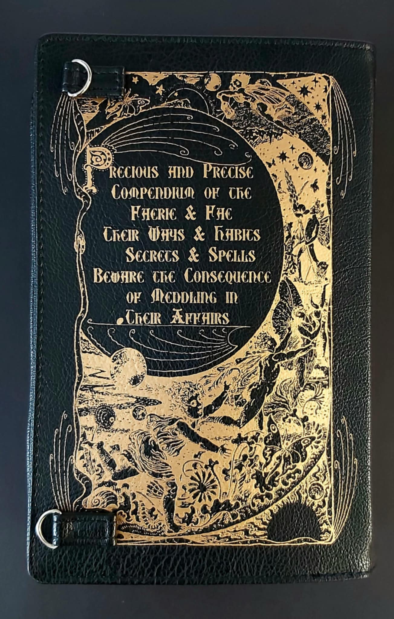 Book of Faerie clutch purse