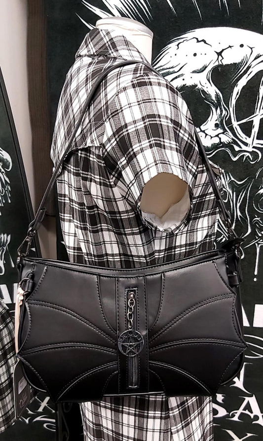 Batwing shoulder bag