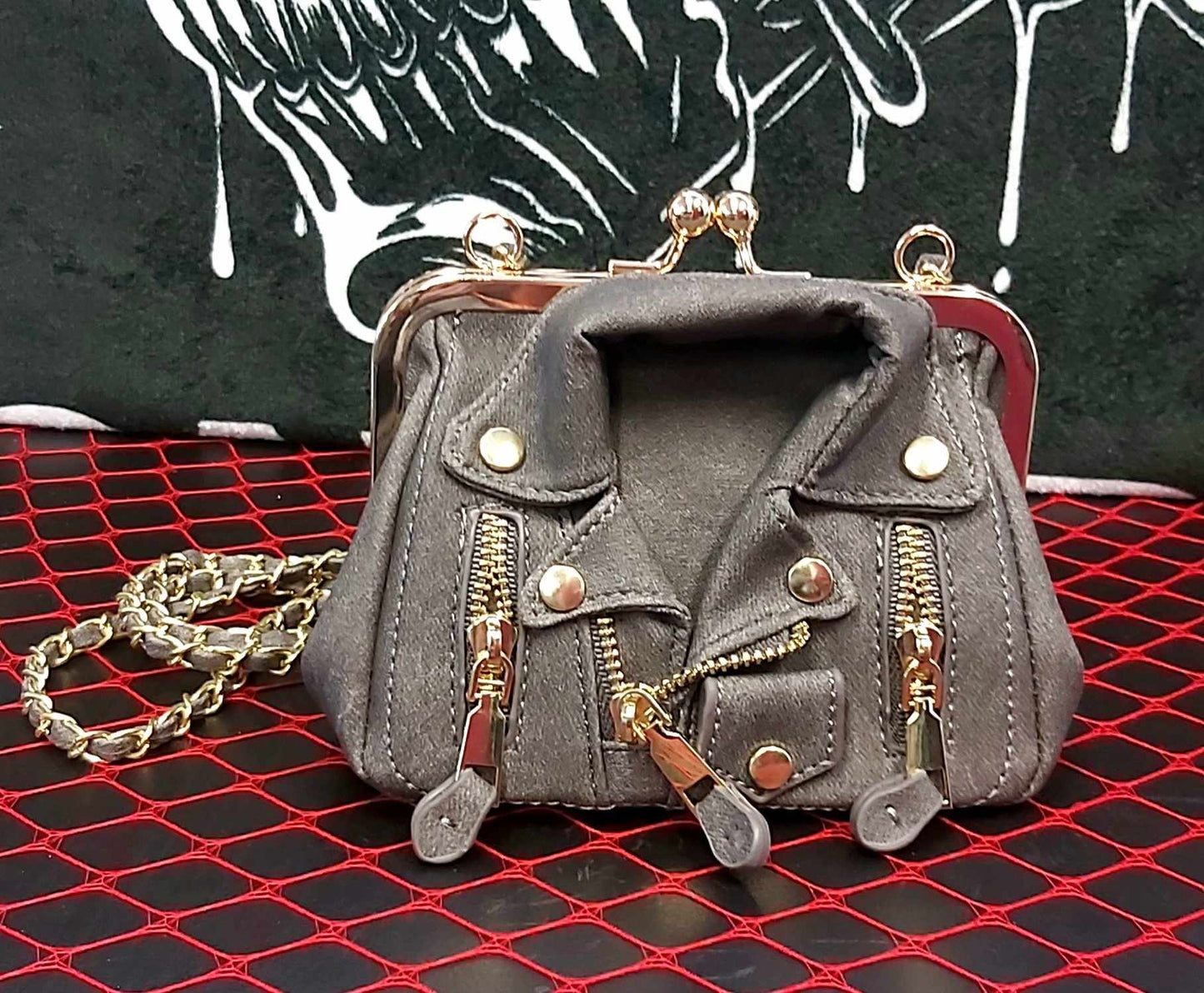 Jacket shaped clutch purse