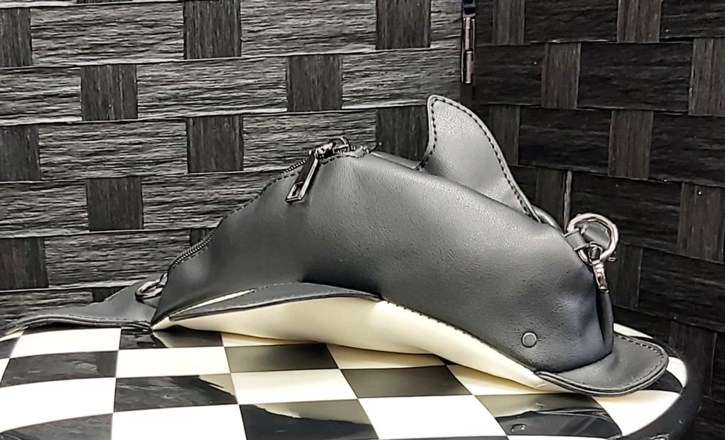 Black dolphin purse