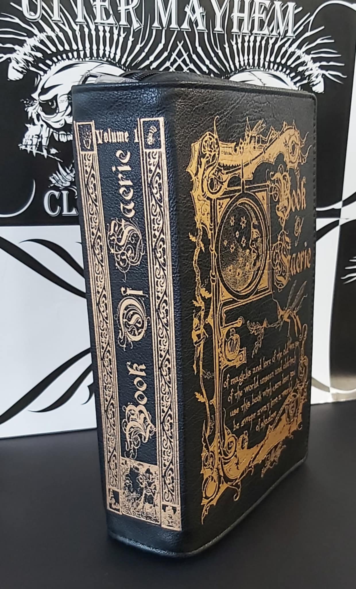 Book of Faerie clutch purse