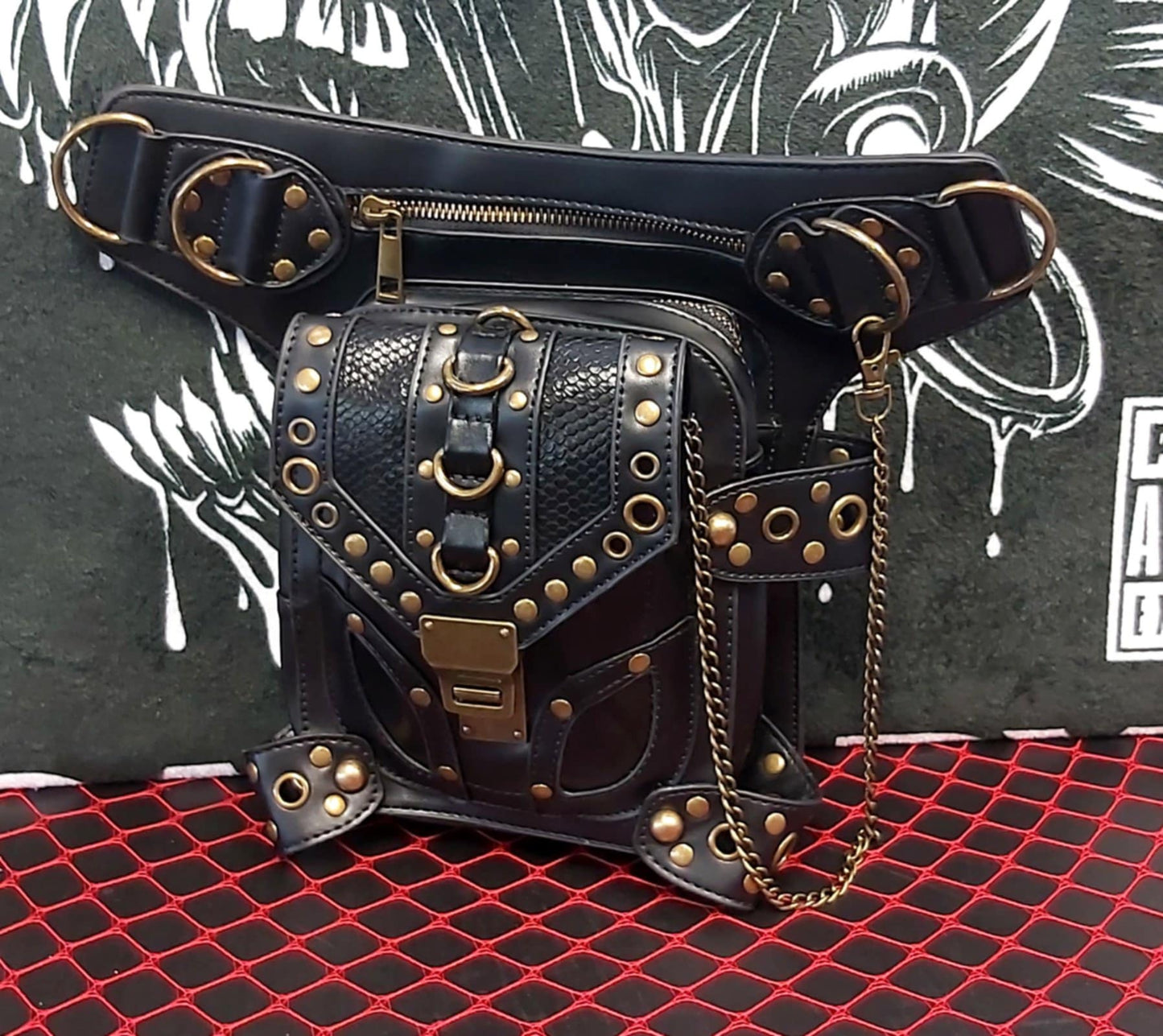 Steampunk tactical leg bag