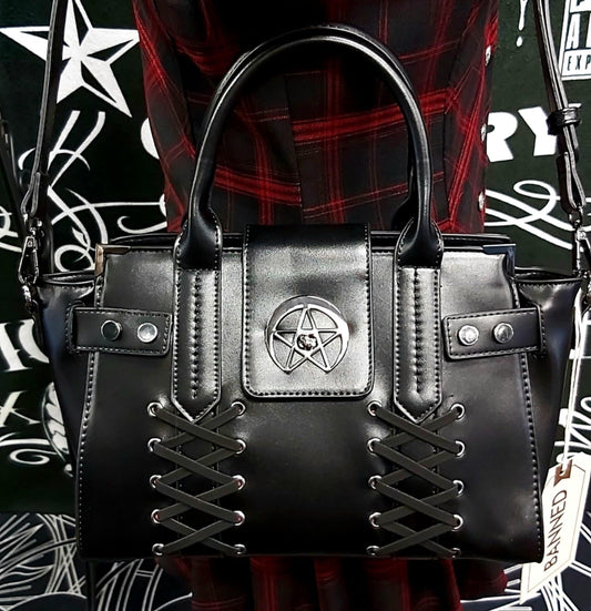 Laced tote bag
