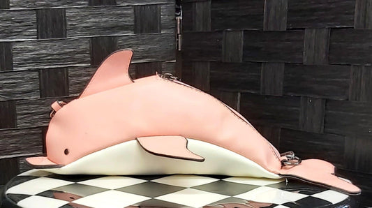 Pink dolphin purse