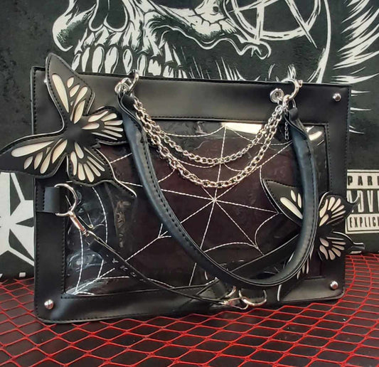 Gothic butterfly tote bag