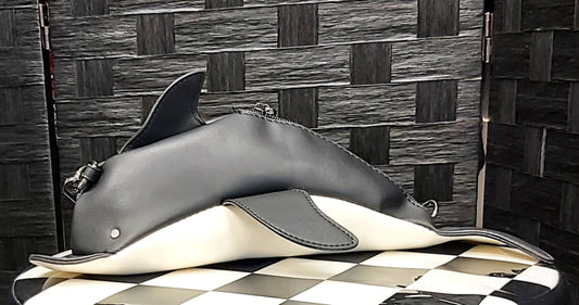 Black dolphin purse