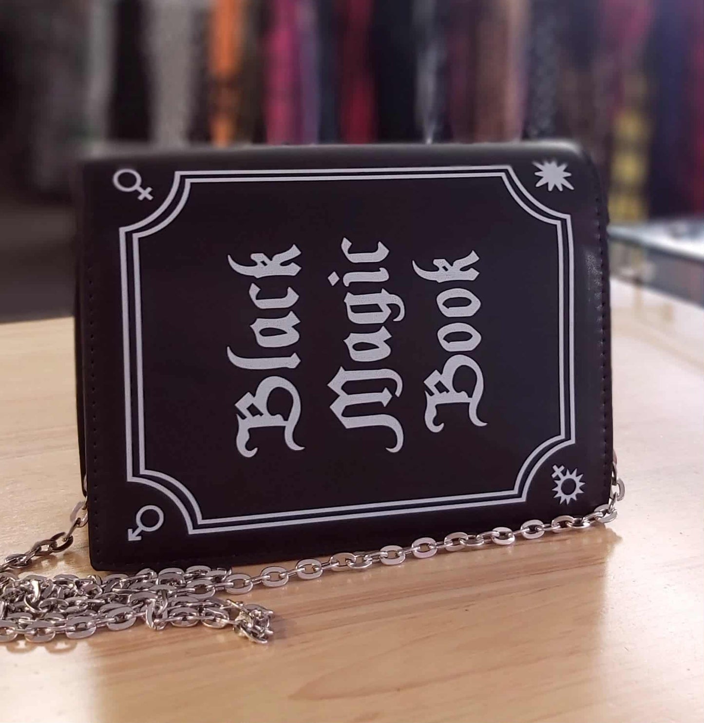 Black Magic book clutch bag (black)