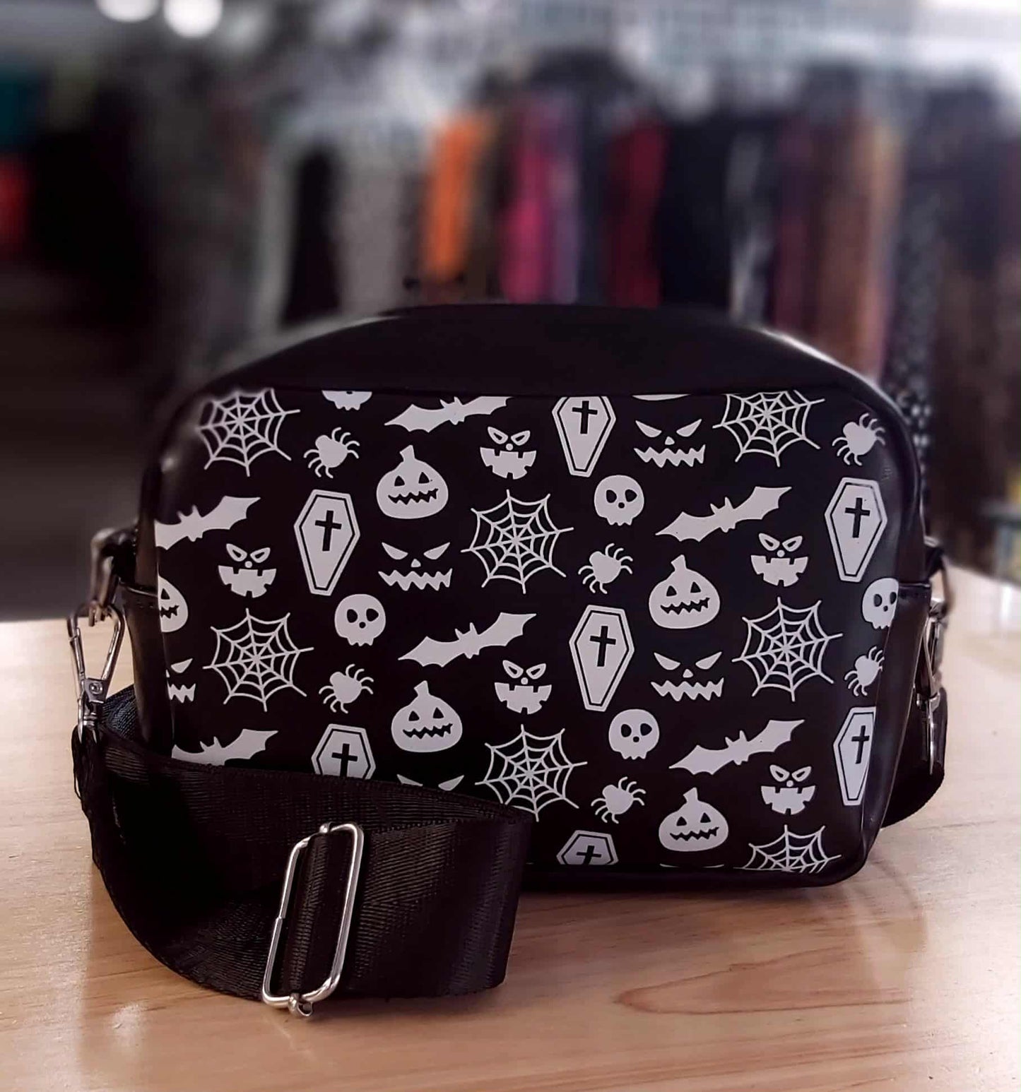 Spooky themed shoulder bag