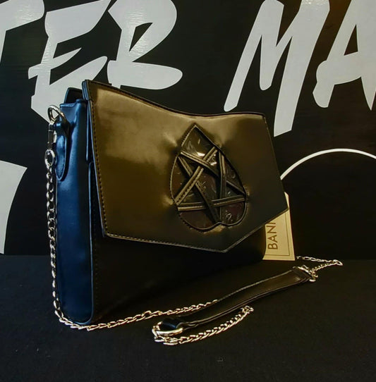 Heart and pentagram handbag