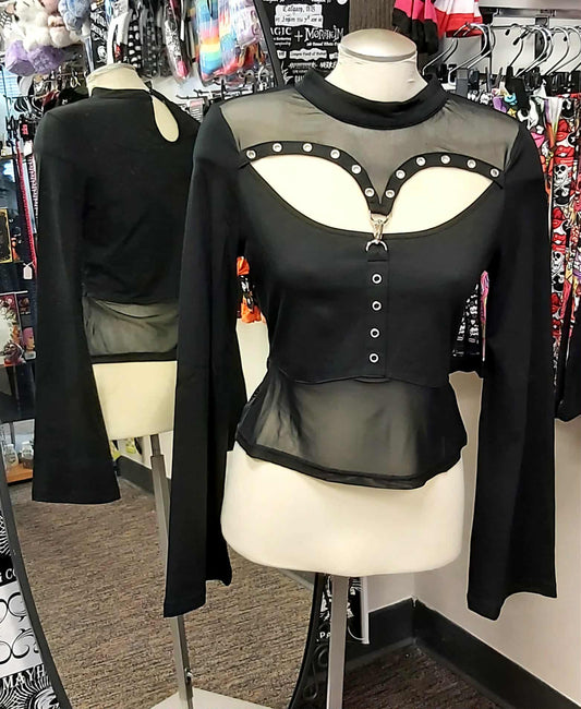 Black Cordelia top