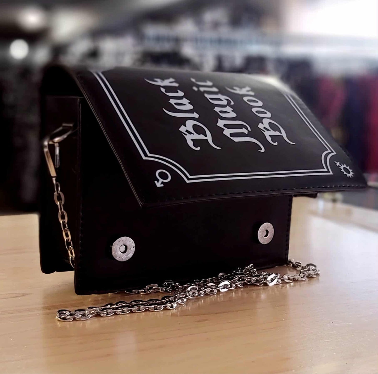 Black Magic book clutch bag (black)