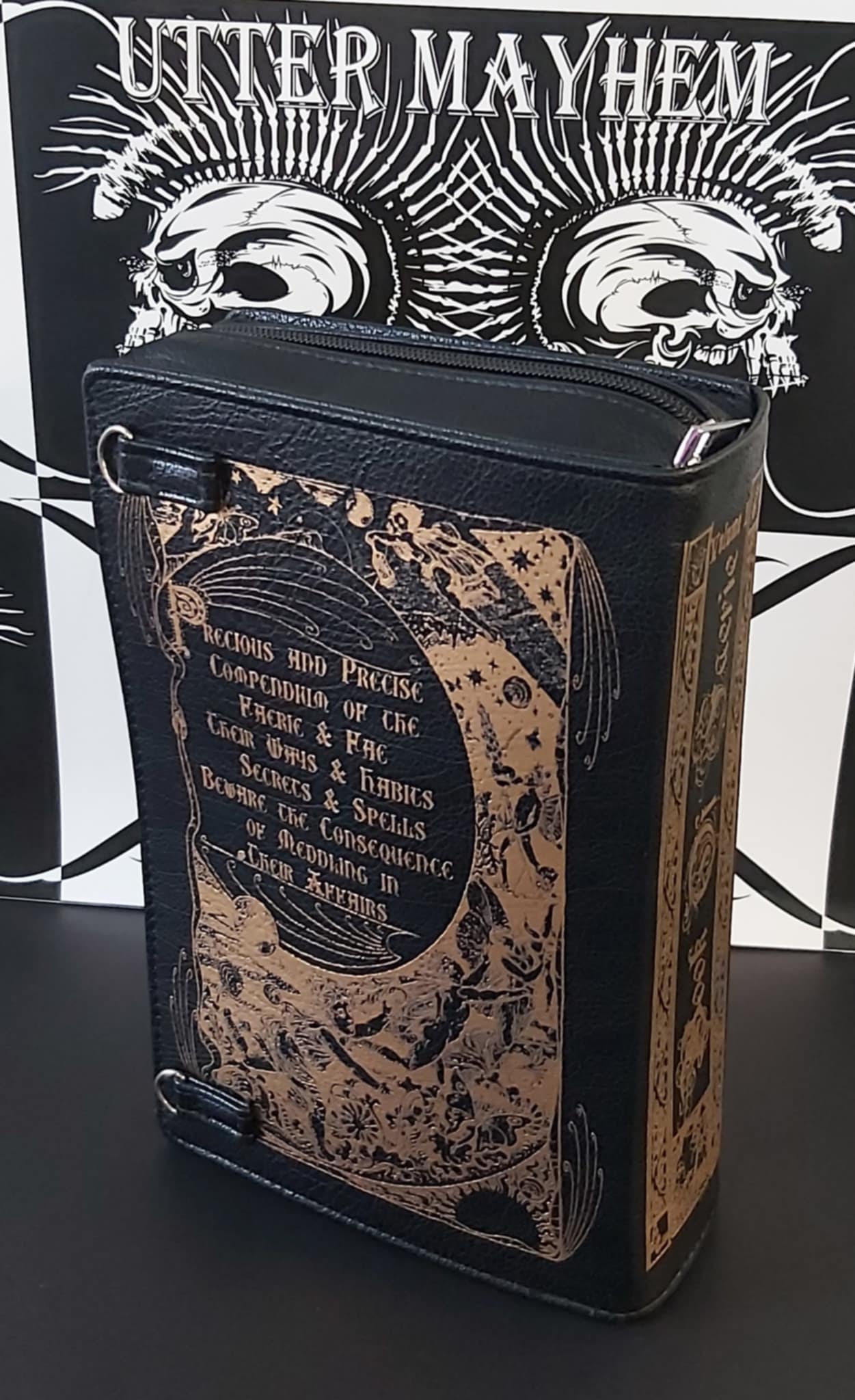 Book of Faerie clutch purse