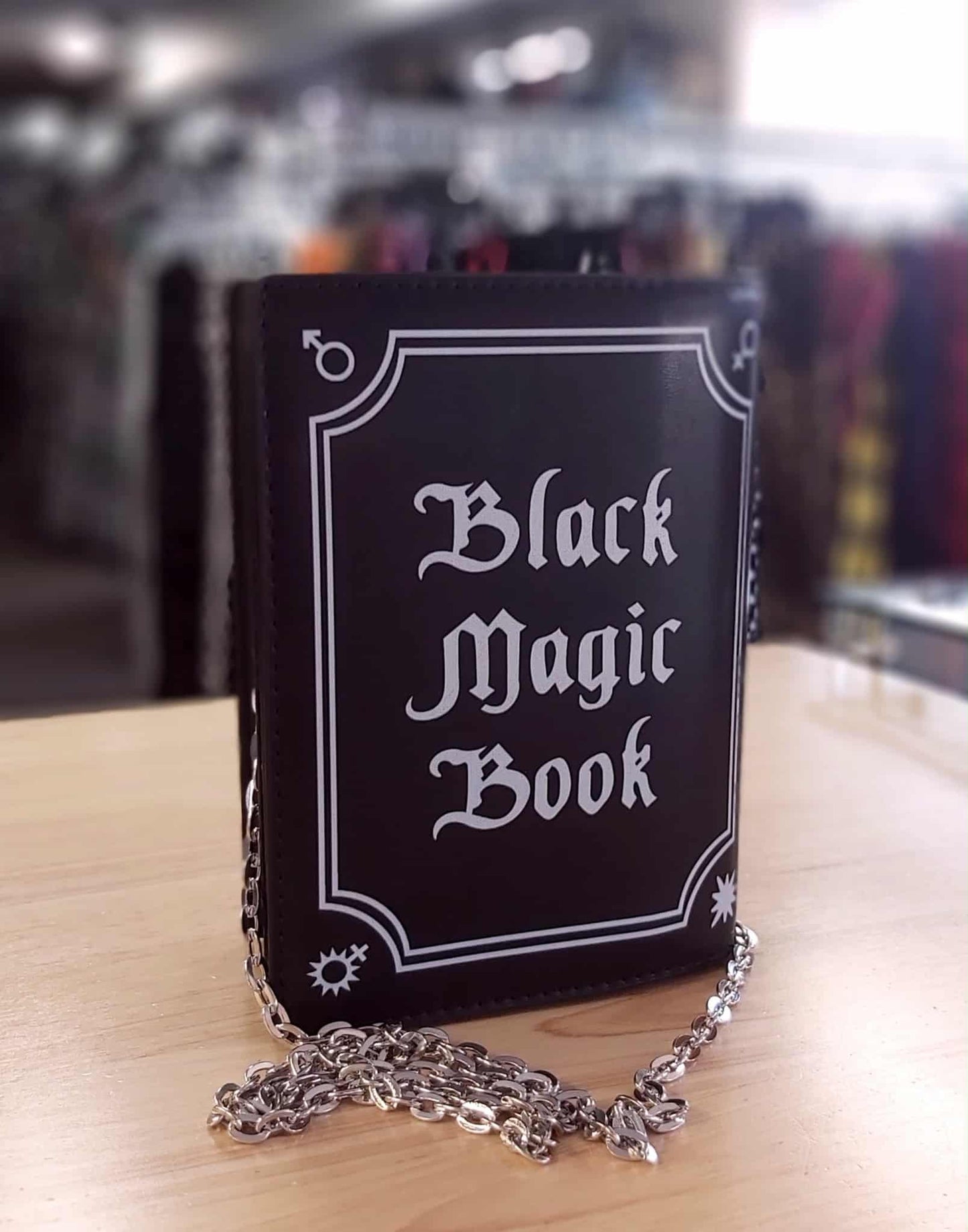 Black Magic book clutch bag (black)
