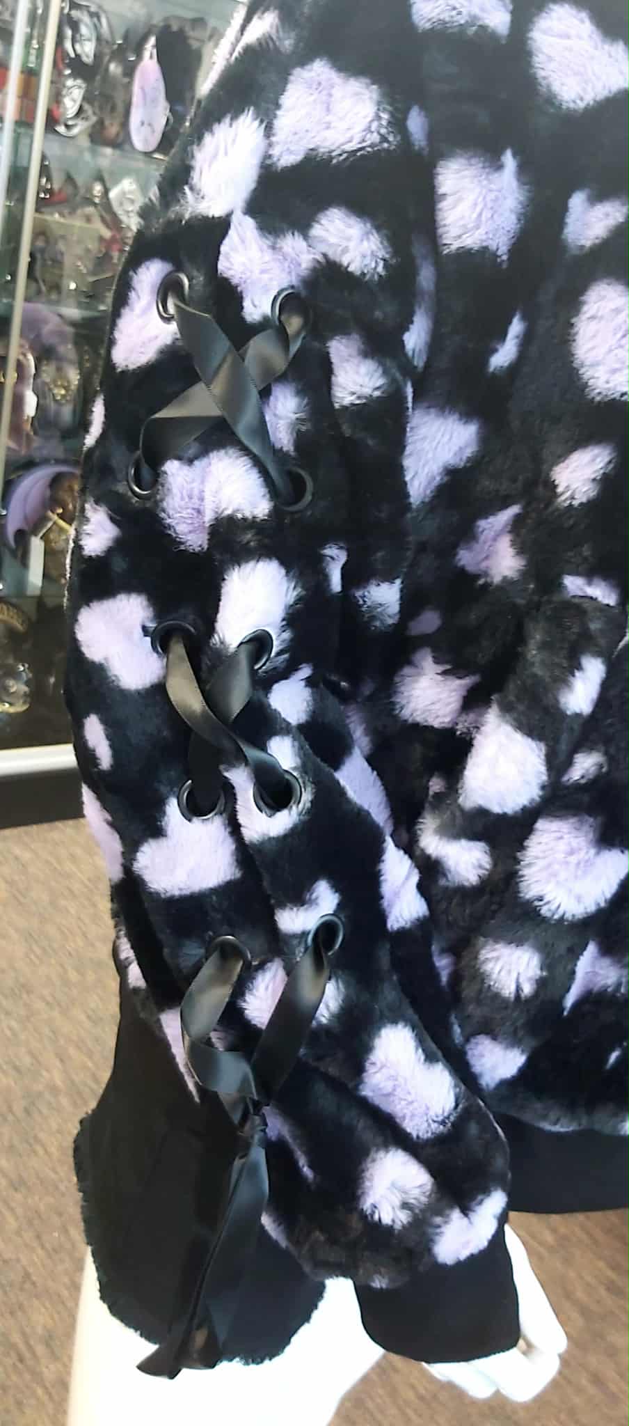 Furry hooded jacket