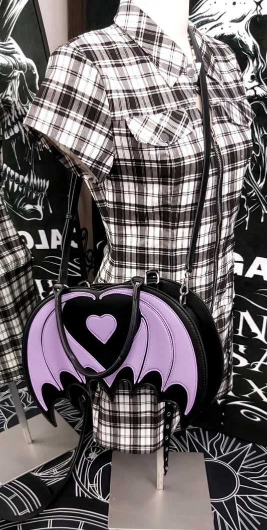 Bat shaped handbag