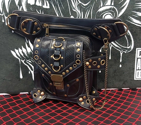 Steampunk tactical leg bag