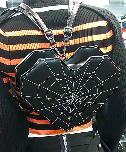 Spiderweb heart backpack