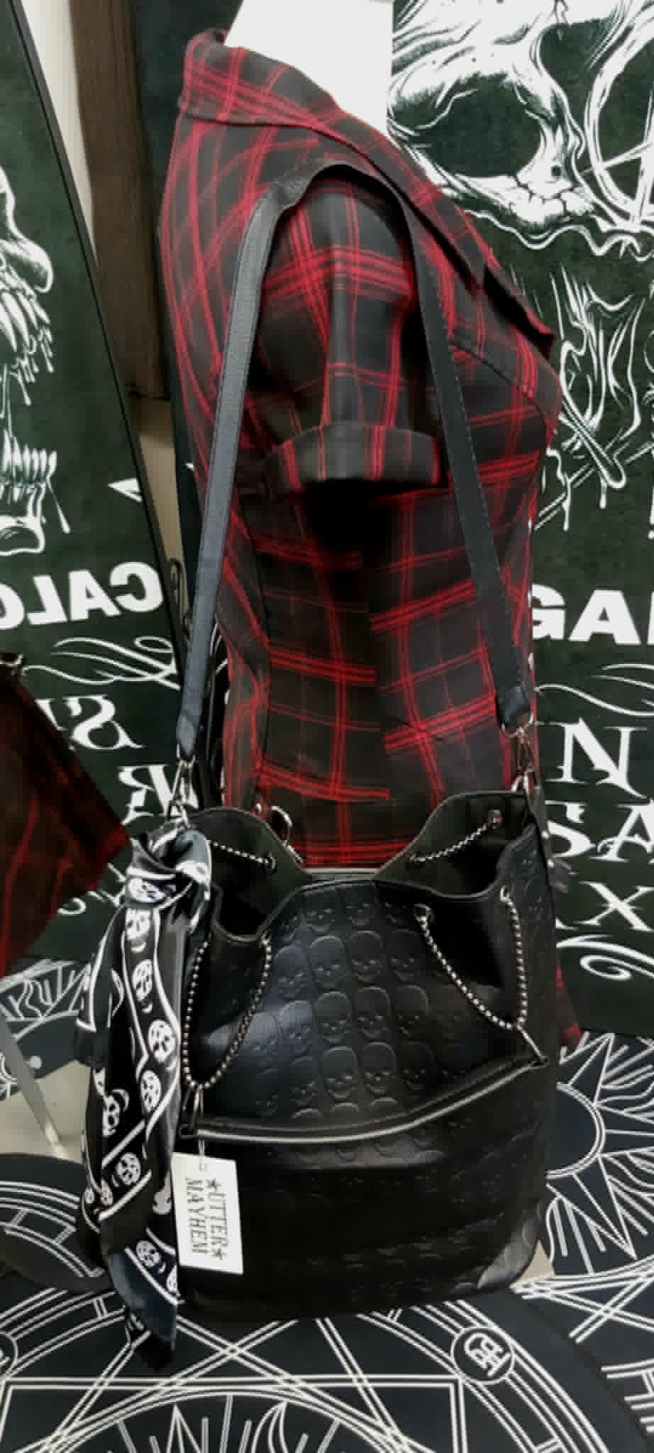 Hobo tote bag with cosmetic bag