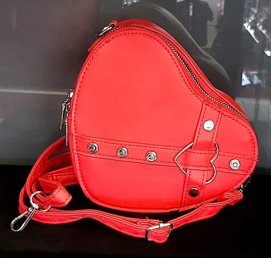 Red heart purse