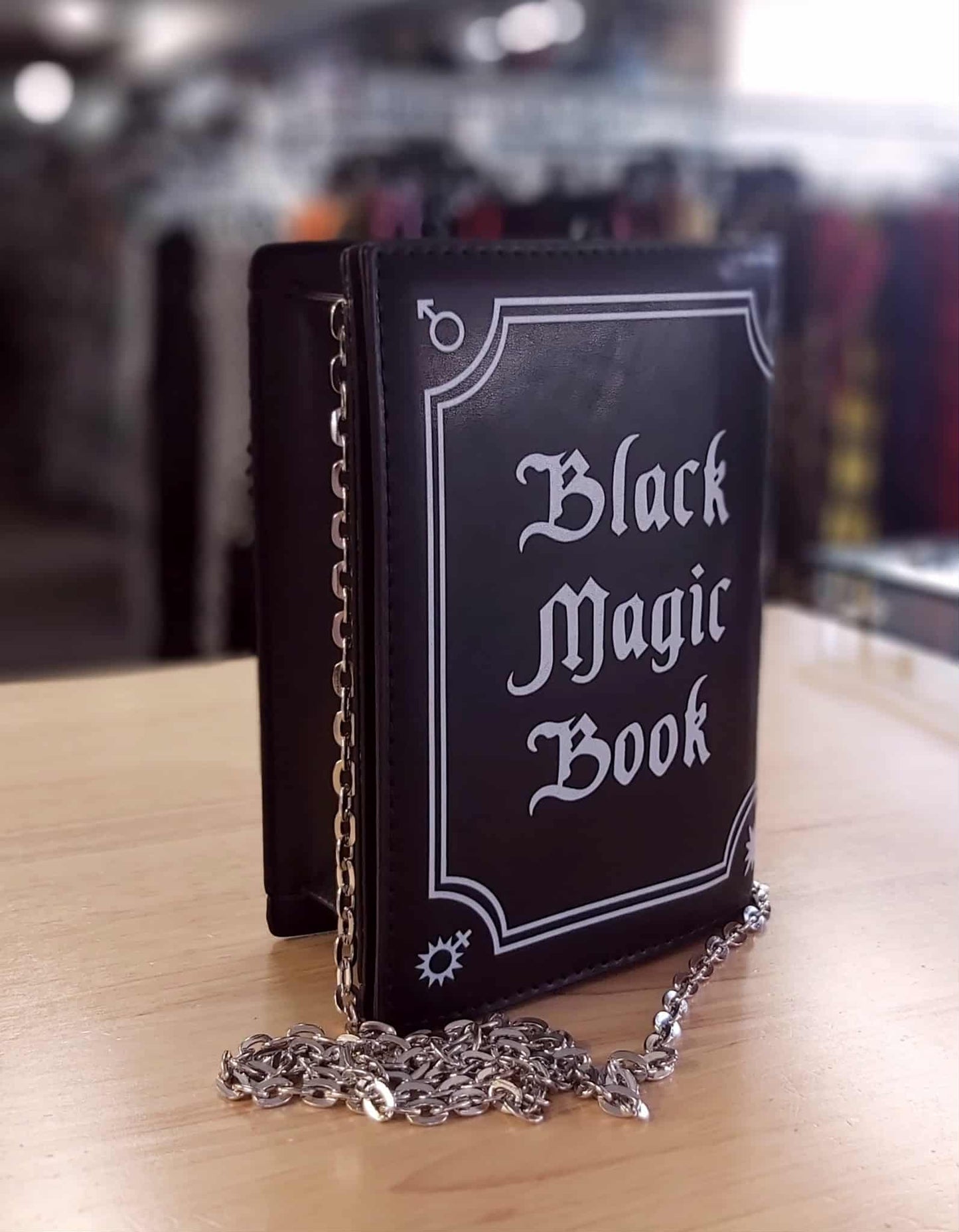 Black Magic book clutch bag (black)