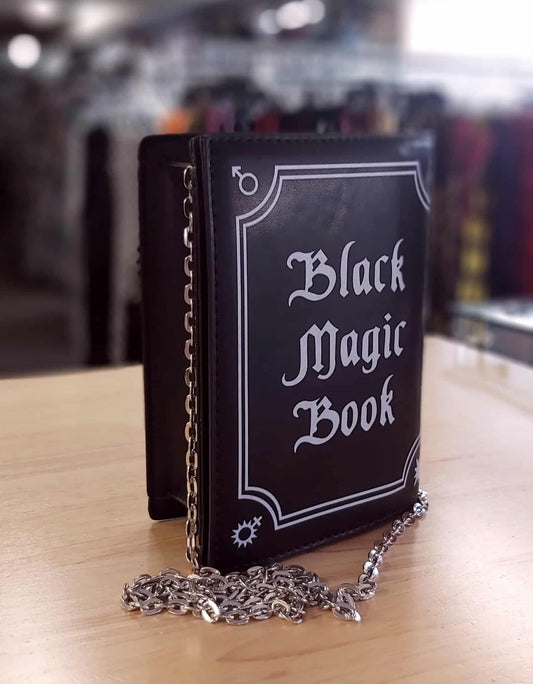 Black Magic book clutch bag (black)